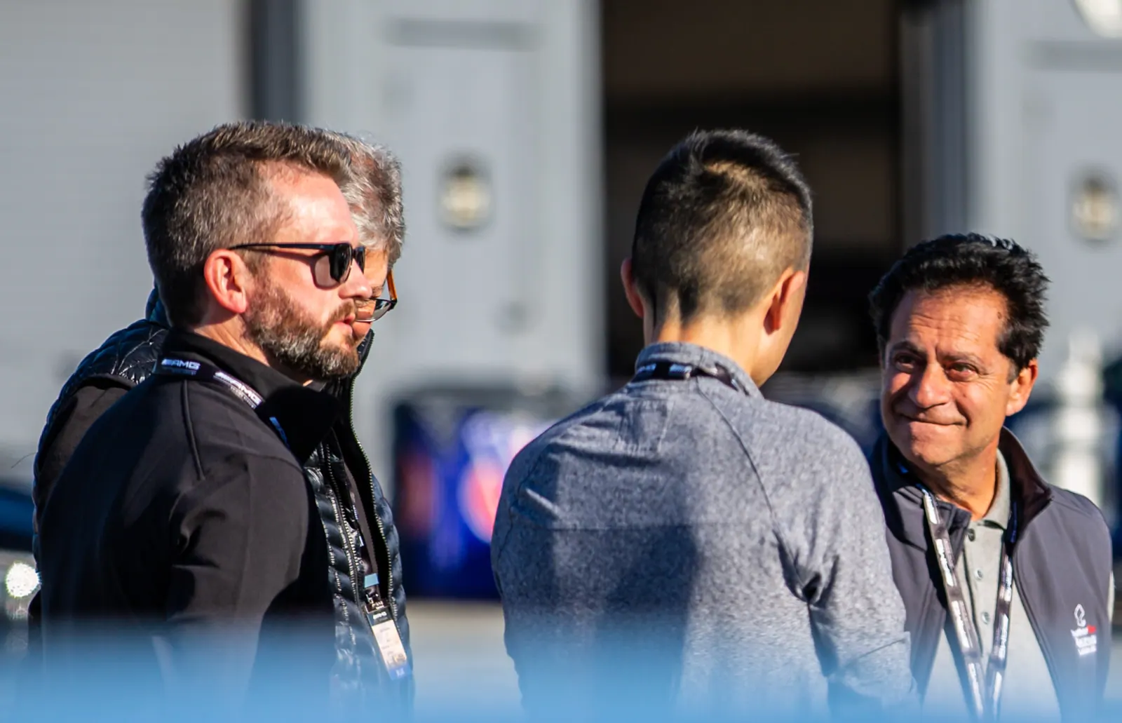 Jeff Kirk in the paddock at a motorsport event
